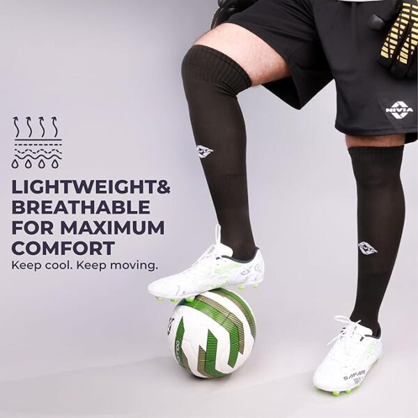 Nivia Classic Football Stockings for Men & Women, Knee Length Stockings, Football Socks, Soccer Sockss, Sports Sock - Image 5