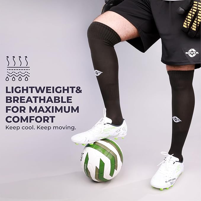 Nivia Classic Football Stockings for Men & Women, Knee Length Stockings, Football Socks, Soccer Sockss, Sports Sock - Image 5