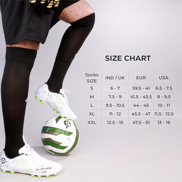 Nivia Classic Football Stockings for Men & Women, Knee Length Stockings, Football Socks, Soccer Sockss, Sports Sock - Image 2