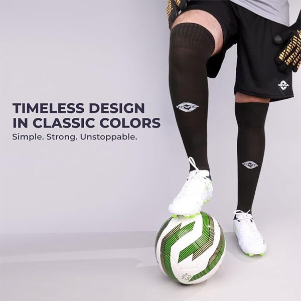 Nivia Classic Football Stockings for Men & Women, Knee Length Stockings, Football Socks, Soccer Sockss, Sports Sock - Image 4